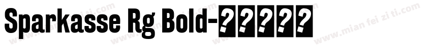 Sparkasse Rg Bold字体转换